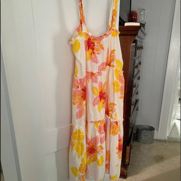 FREE PEOPLE MOONSHINE FLORAL MIDI DRESS 🌻 - Picture 5 of 8